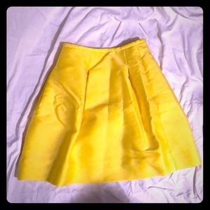 Bright yellow skirt